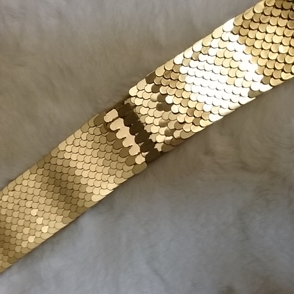 KEEPER-Vintage Gold Scalloped Belt - Picture 4 of 6